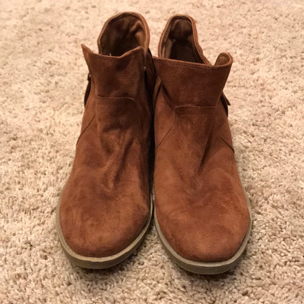 Seychelles Suede Heeled Booties